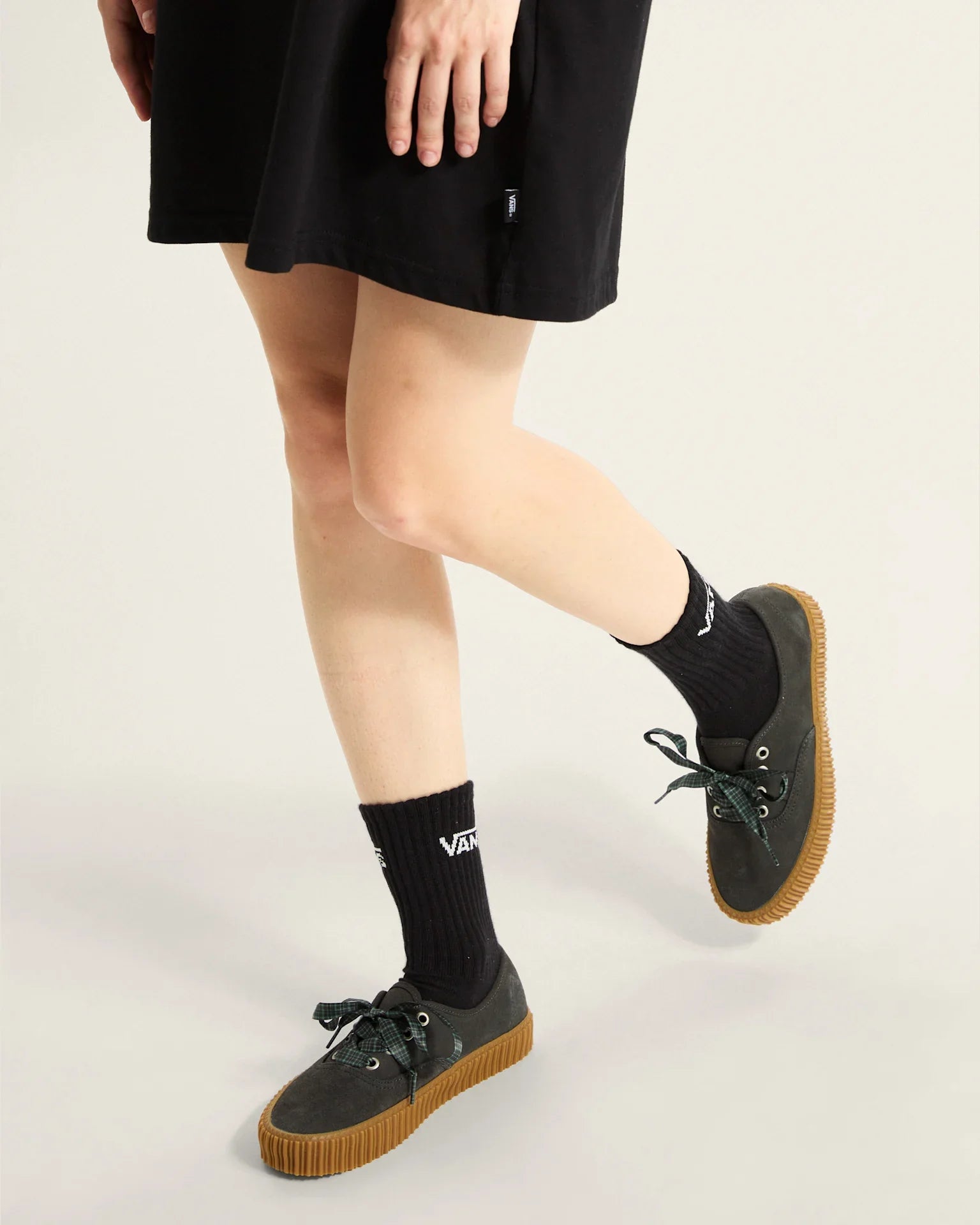 VANS Authentic Creeper GRUNGE Faded Black kép 4