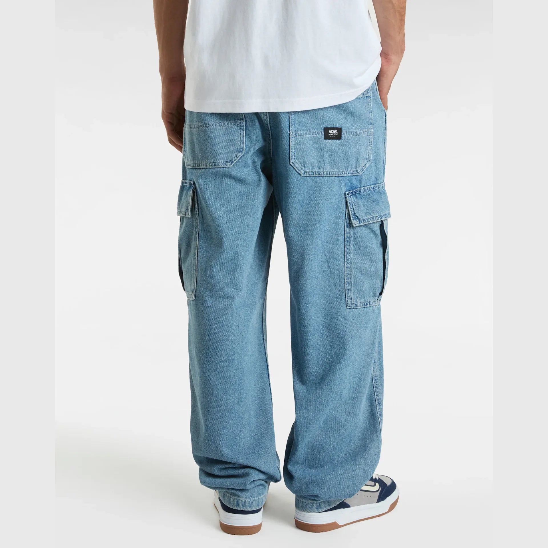 VANS Service Cargo Loose Denim Pant STONEWASH/BLUE kép 4