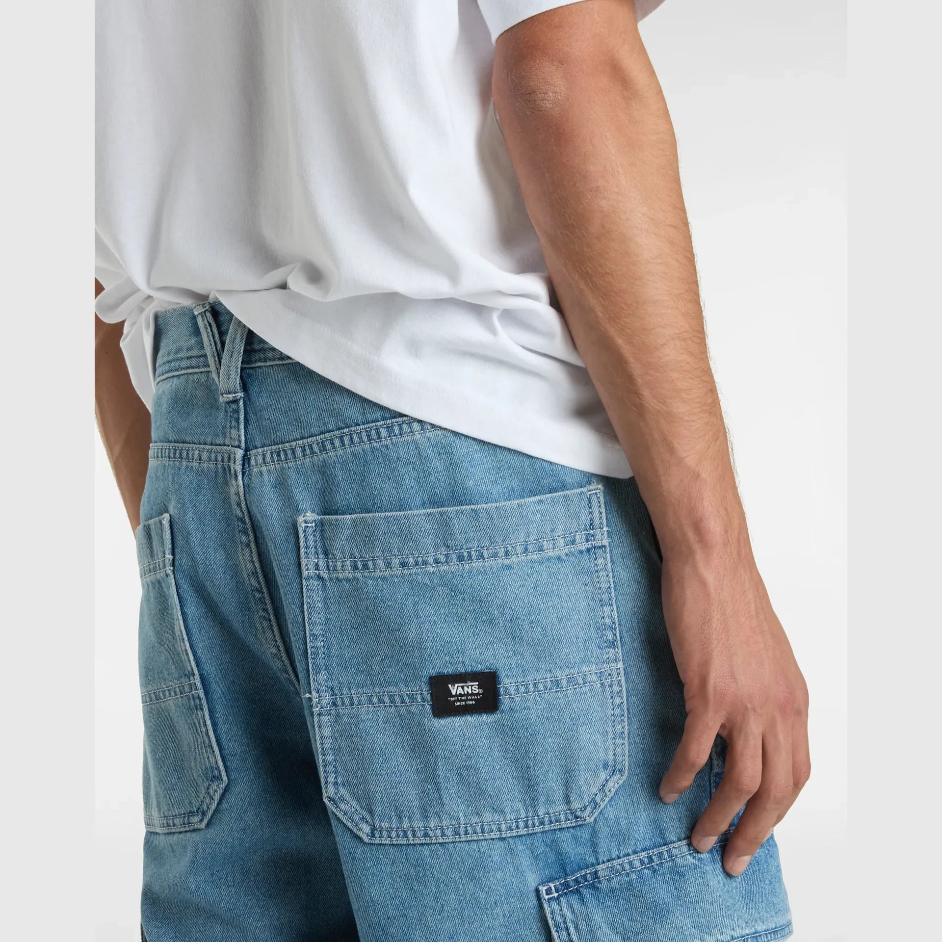 VANS Service Cargo Loose Denim Pant STONEWASH/BLUE kép 8