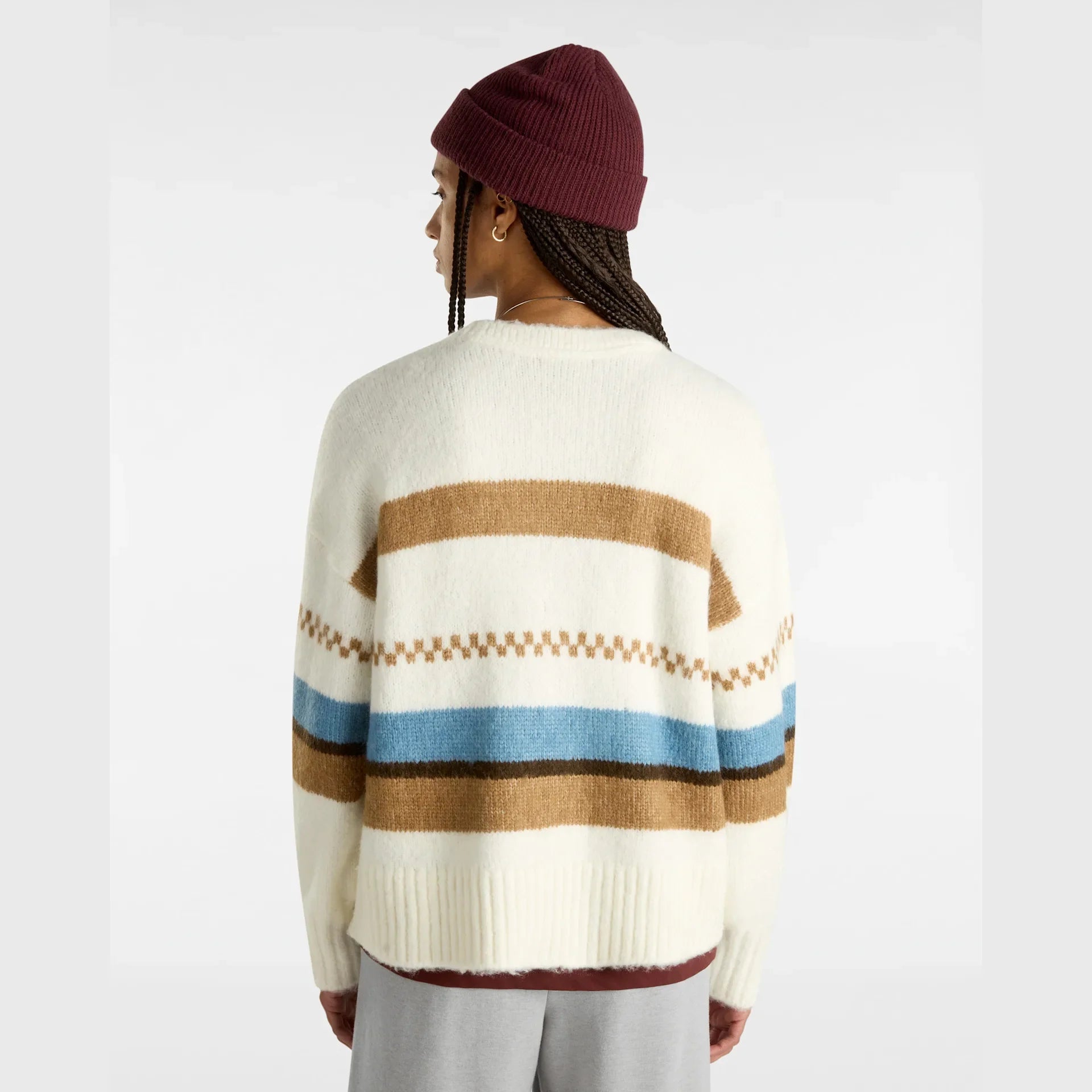 VANS Valerie Stripe Cardigan marshmallow kép 4