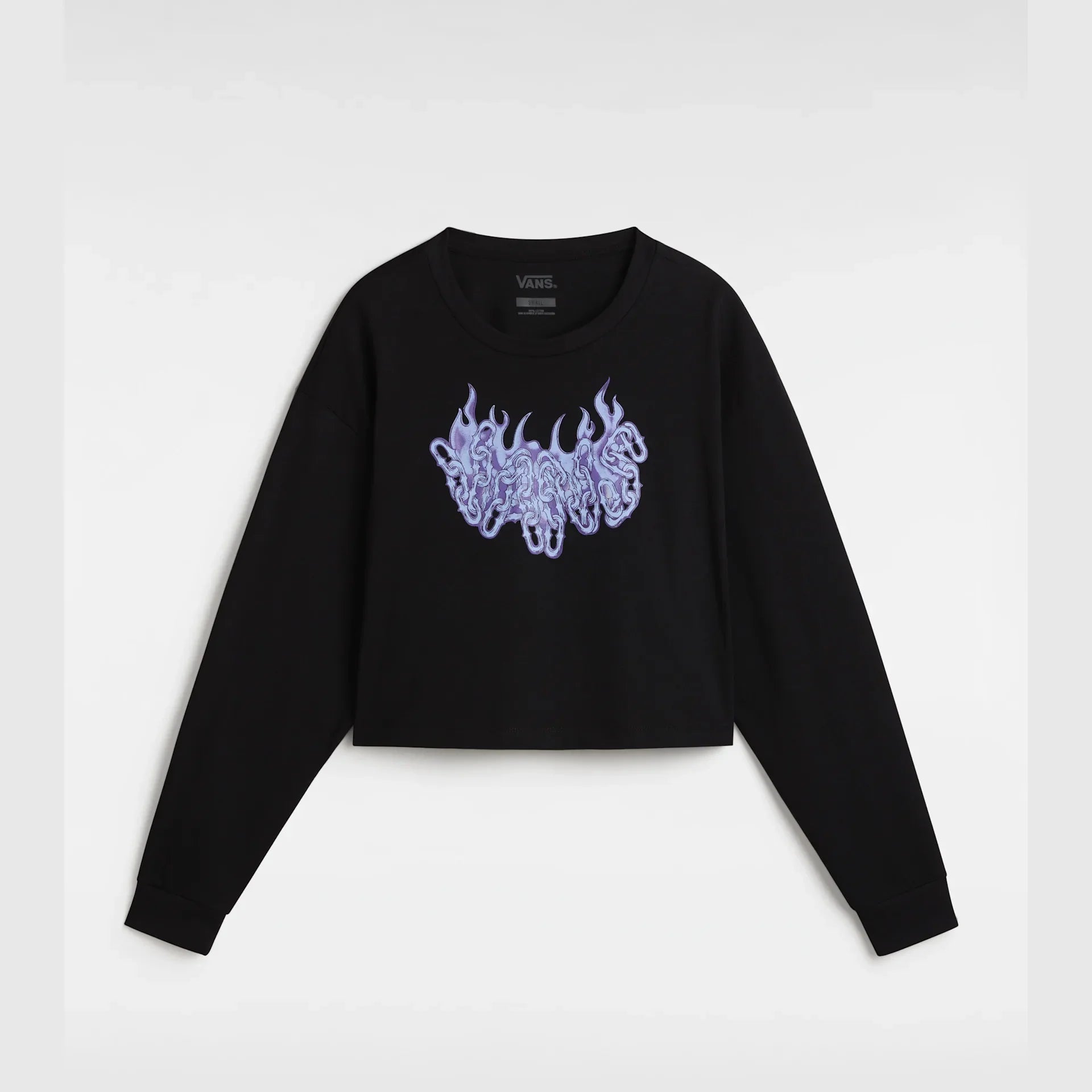 VANS Hot Links LS Relax Crop Black kép 1