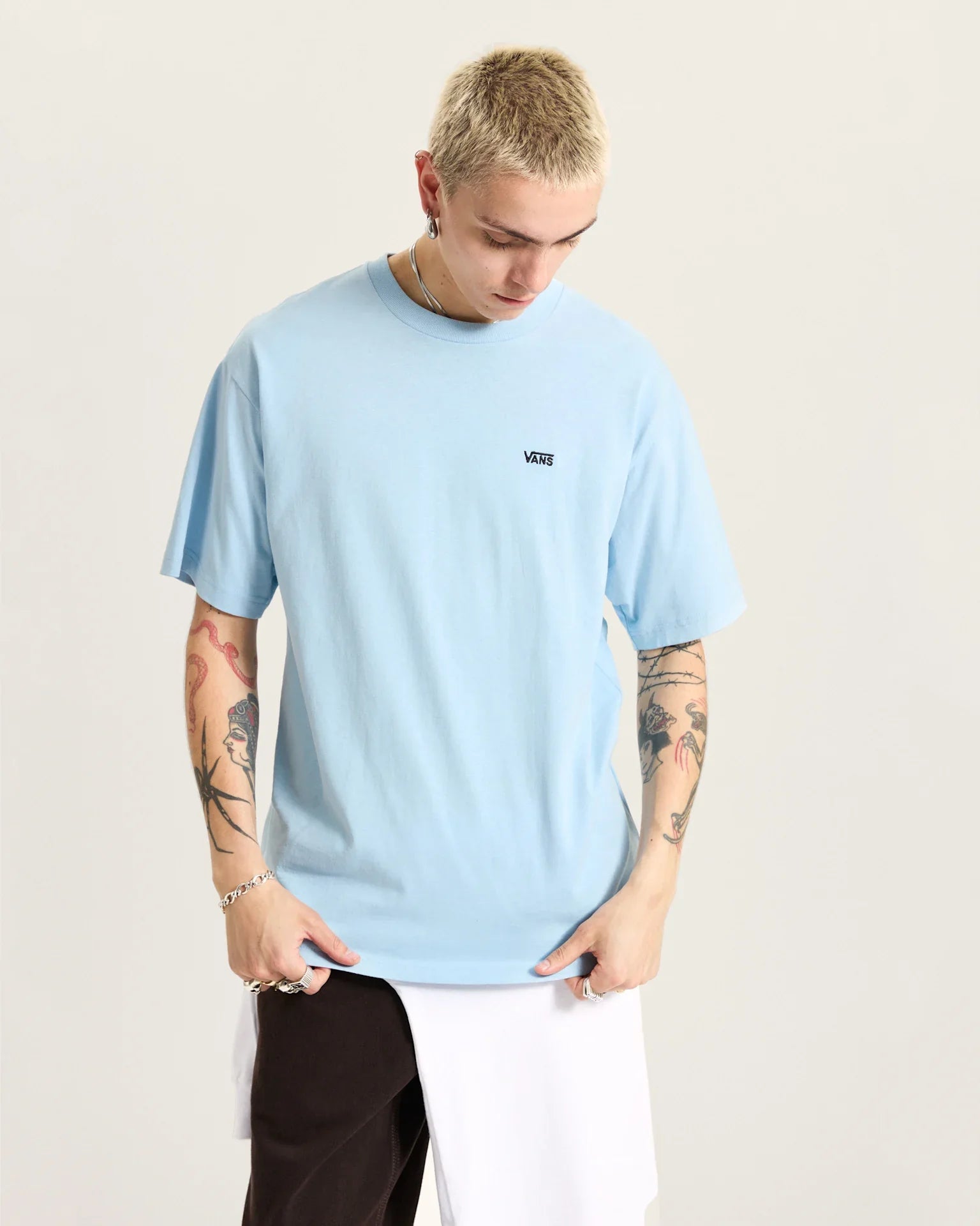 VANS LEFT CHEST II LOOSE SS Cloud Blue Póló kép 3