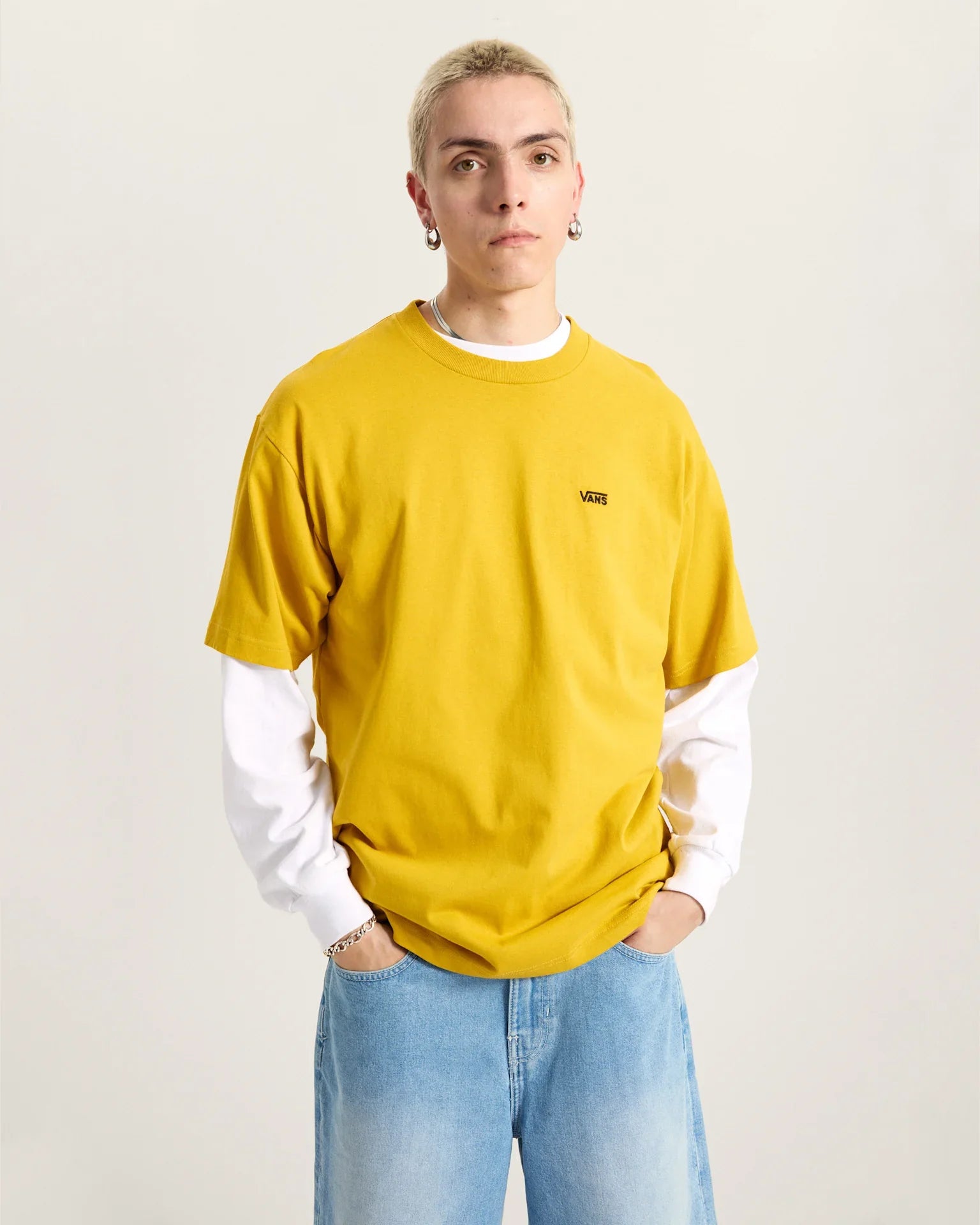 VANS LEFT CHEST II LOOSE SS Heritage Mustard Póló kép 1