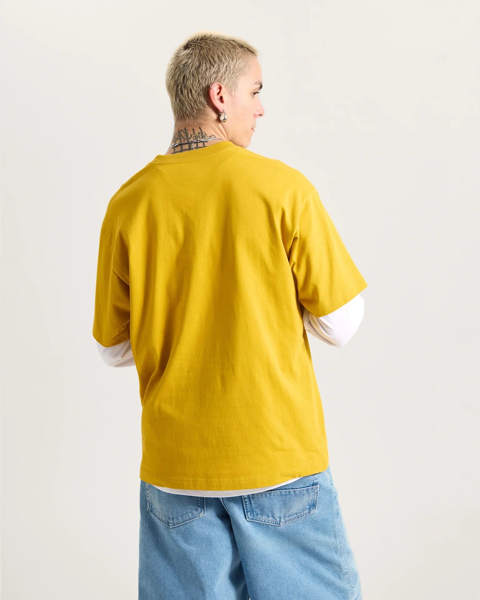 VANS LEFT CHEST II LOOSE SS Heritage Mustard Póló kép 2