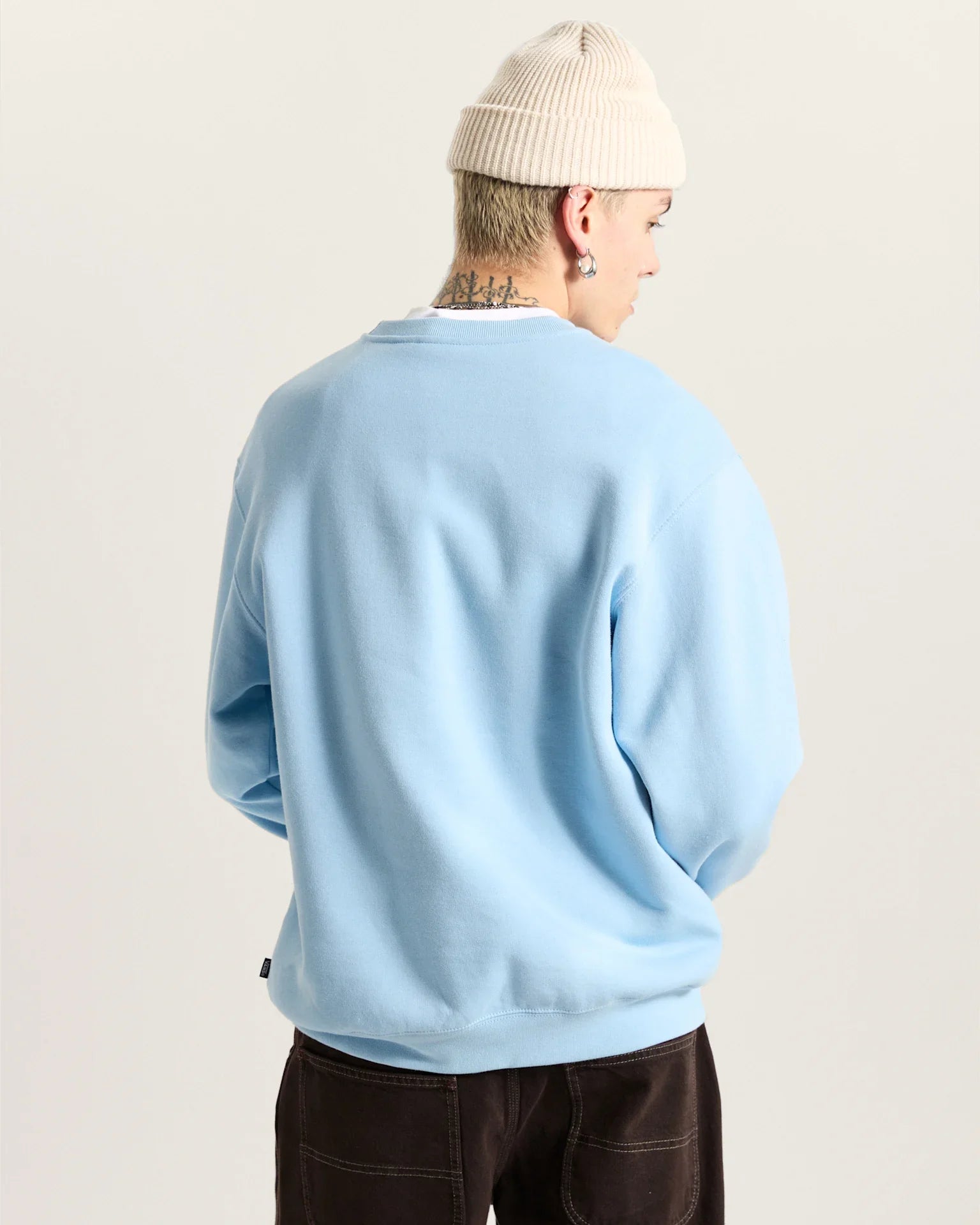 VANS LEFT CHEST II LOOSE CREW Cloud Blue Póló kép 4