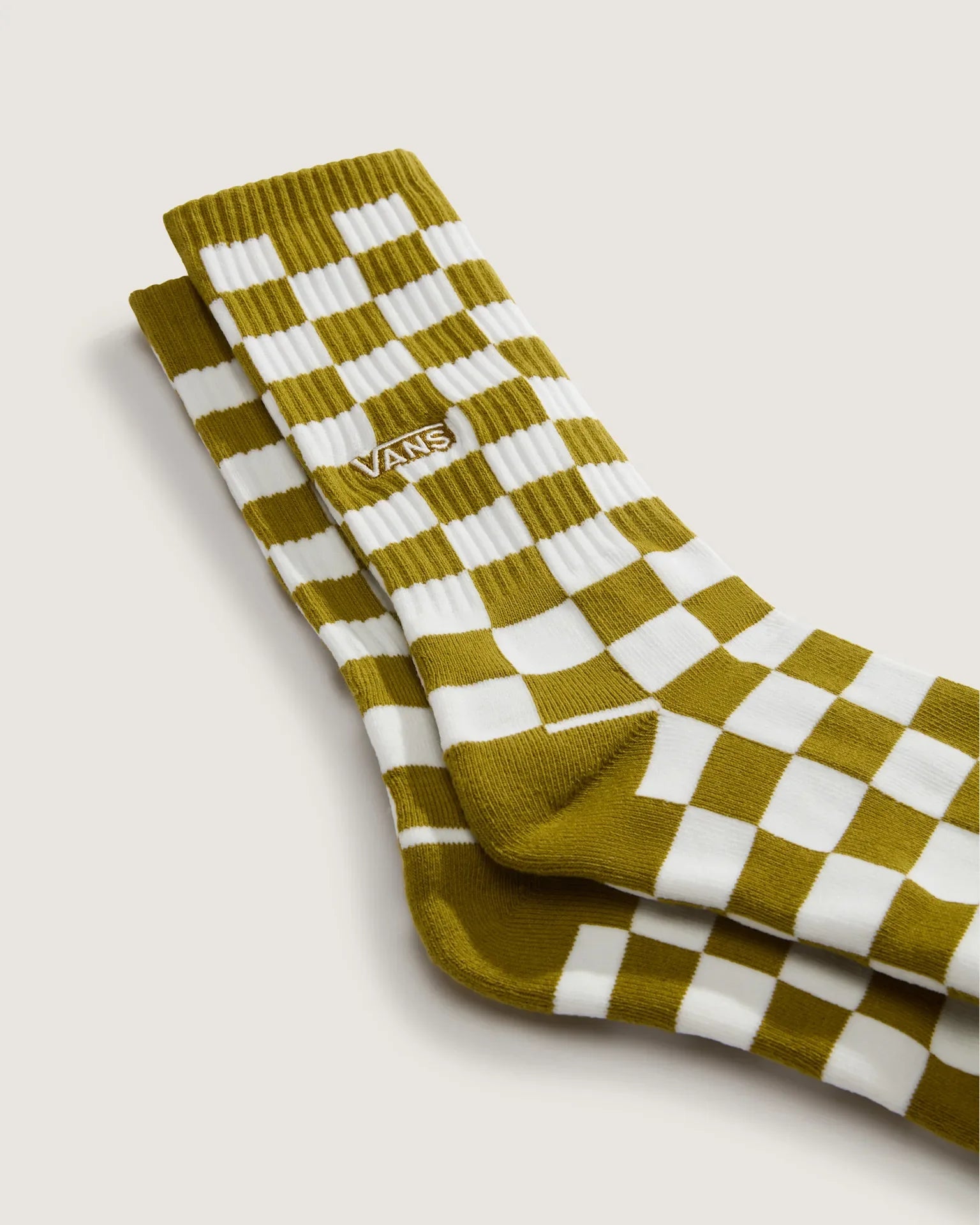 VANS Checkerboard Crew Burnt Gold Zokni kép 3