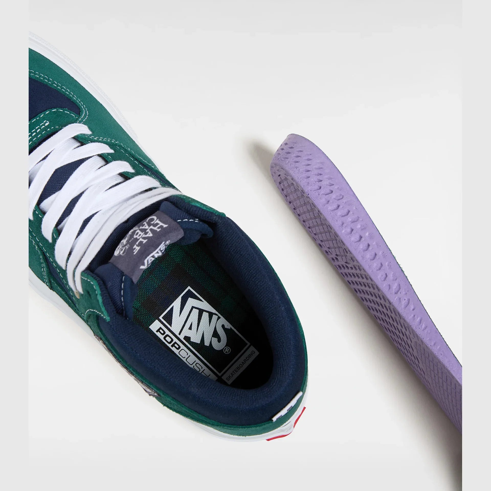 VANS Skate Half Cab TARTAN BLUE/GREEN Cipő kép 5