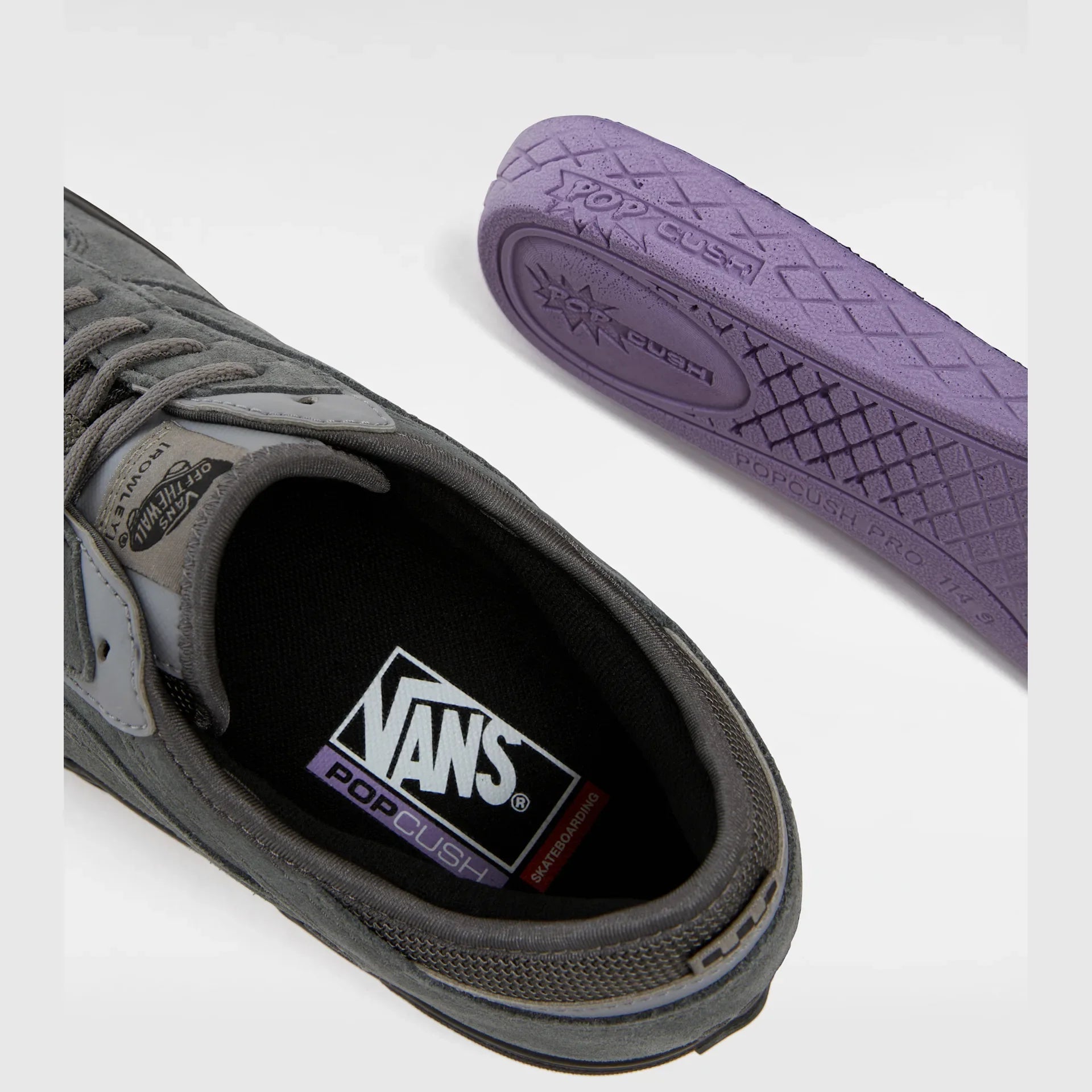 VANS Skate Rowley SUEDE CHARCOAL/BLACK Cipő kép 6