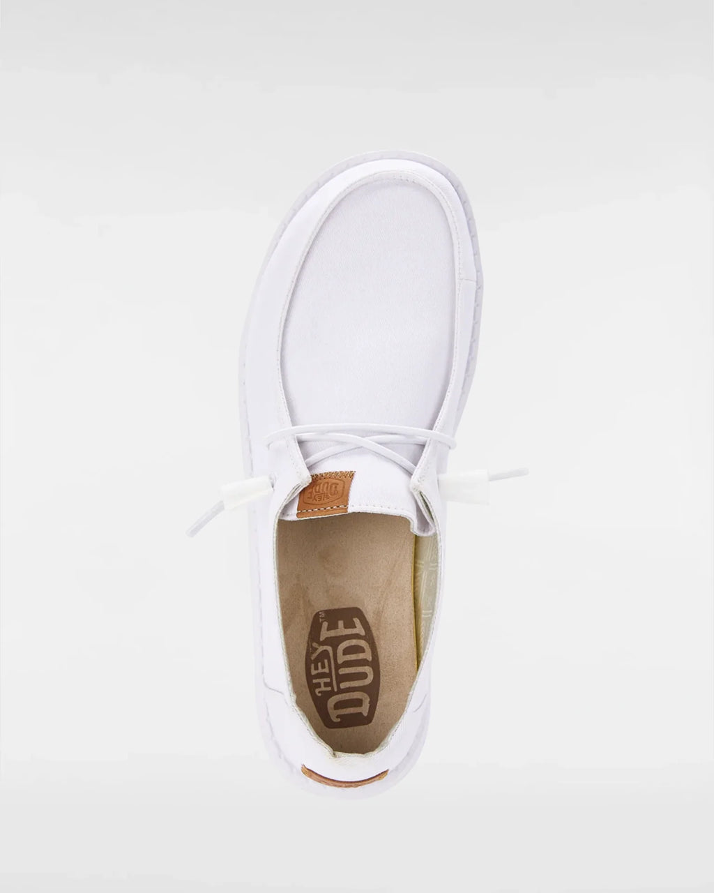 HEYDUDE Wendy Stretch Canvas White Cipő kép 3