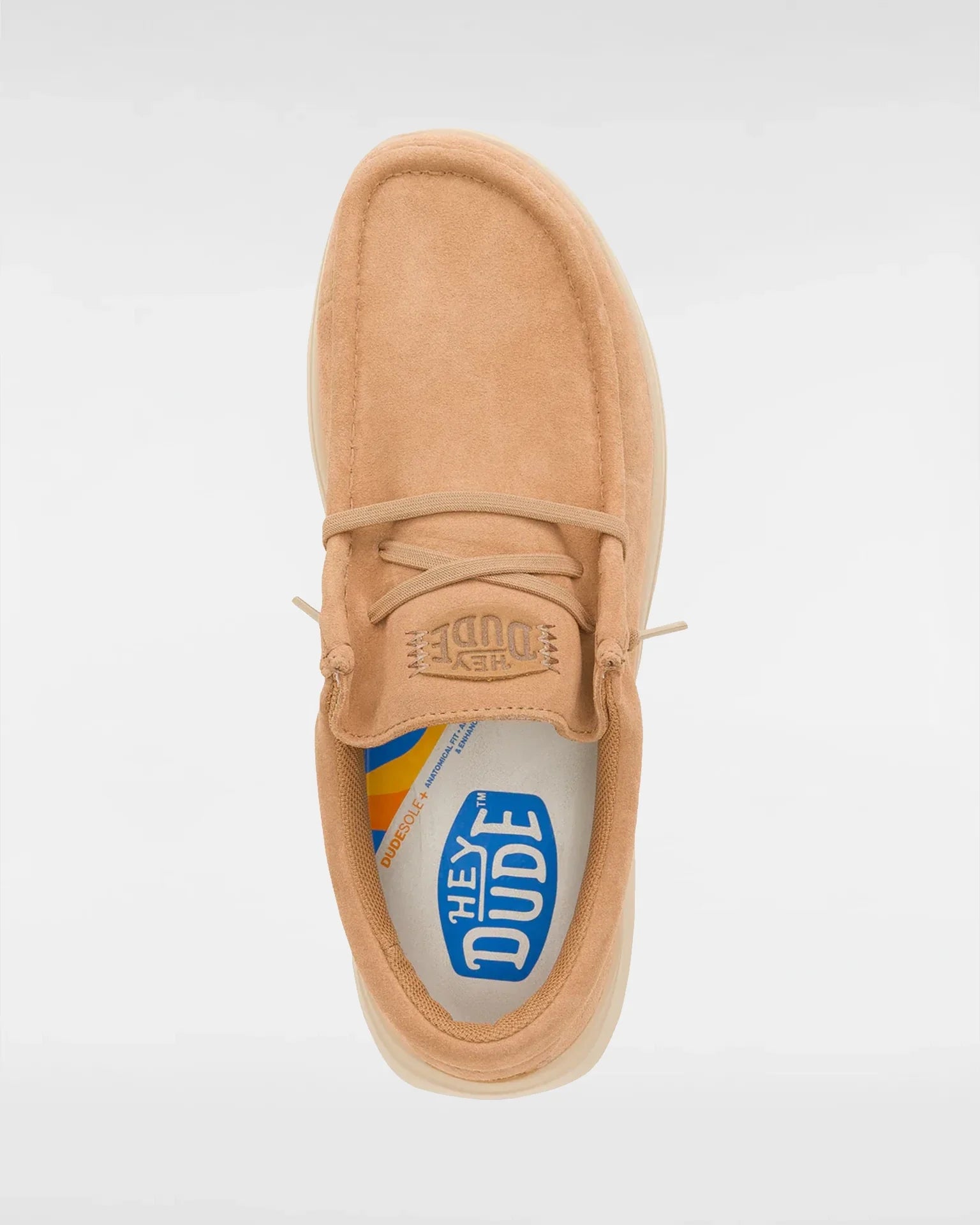 HEYDUDE Wally COMF Suede Tobacco Brown/Irish Cream Cipő kép 4