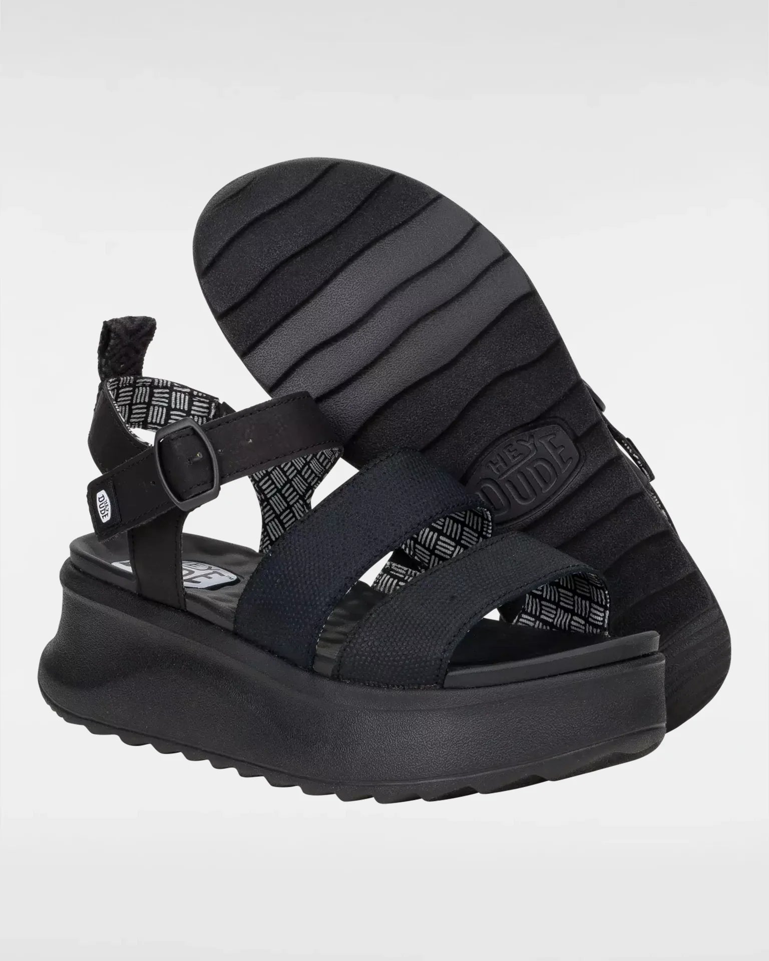 HEYDUDE Delray Buckle Classic Black kép 2