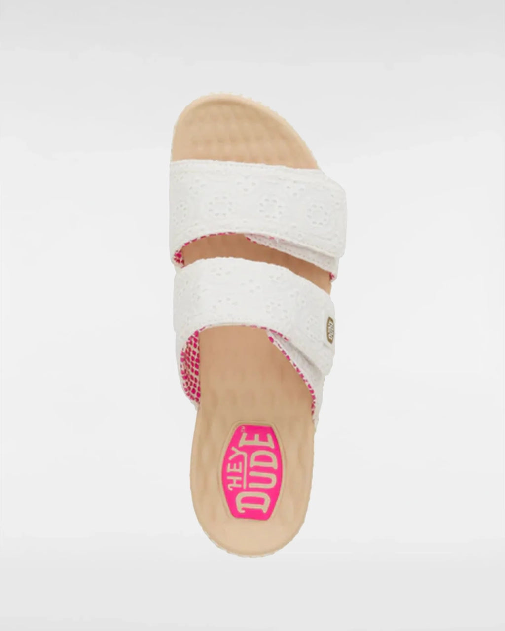 HEYDUDE Delray Slide Eyelet White kép 2