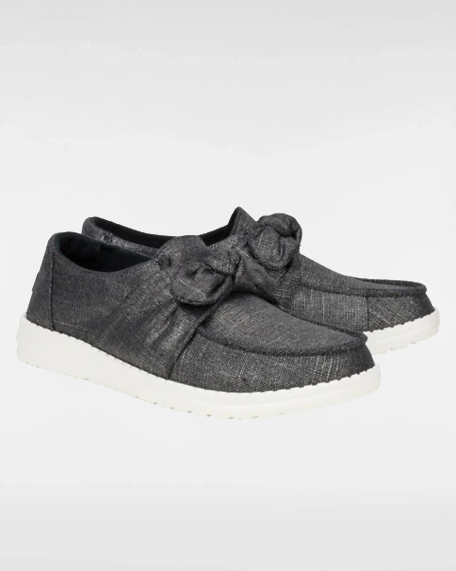 HEYDUDE Wendy Bow Shimmer Black kép 2