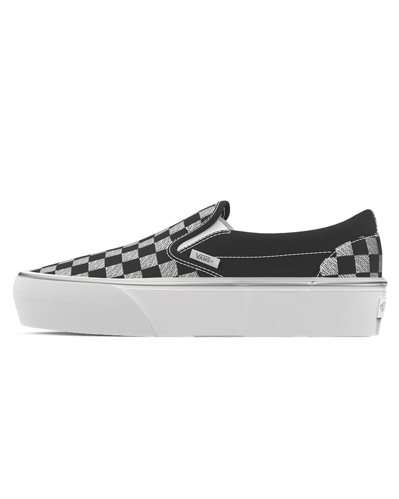 VANS Classic Slip-On Platform METALLIC CHECKRBRD Black Cipő VN000EA9CJK1 - 1