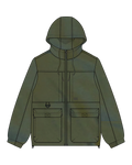 VANS MTE Spectrum Windbreaker Aged Green Kabát VN000KTAEMB1 - 1