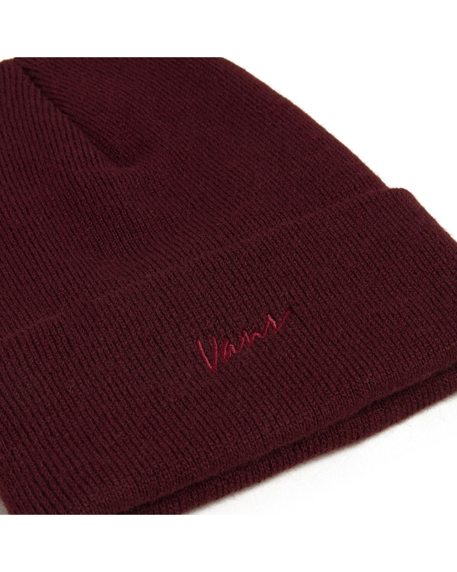 VANS Classic Script Tall Cuff Beanie Dark Port Beanie VN000QATEMS1 - 3