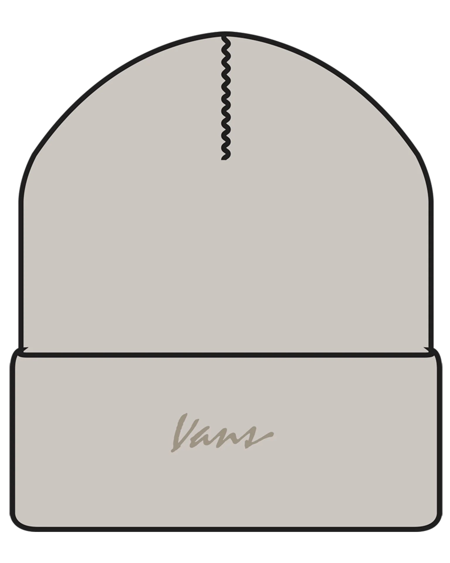 Vans Classic Script Tall Cuff Beanie Taupe Mist VN000QATEN91 - 1