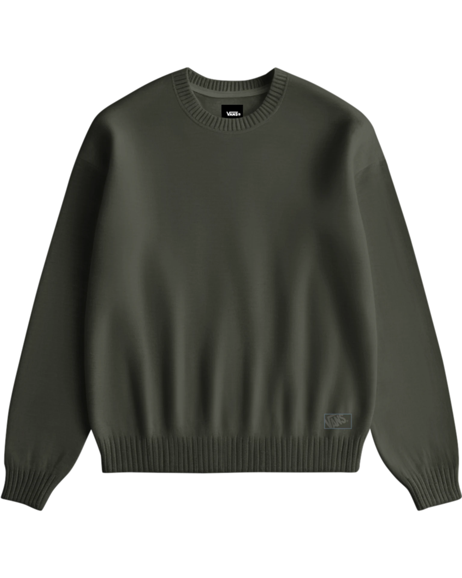 VANS Solid Crew Sweater Obsidian Fern Pulóver VN000T6DFRN1 - 1