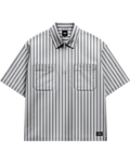 VANS Cropped Zip SS Woven WHITE/Steel Shadow Ing VN000T7NGCX1 - 1