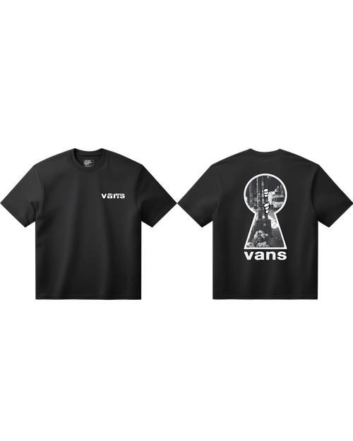 VANS KEYHOLE CLASSIC SS TEE Black Póló VN000VYFBLK1 - 1