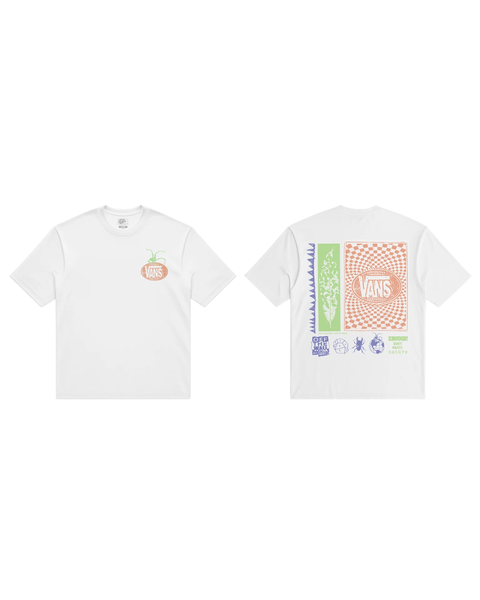 VANS Vans Artifacts SS Tee White Póló VN000X1MWHT1 - 1