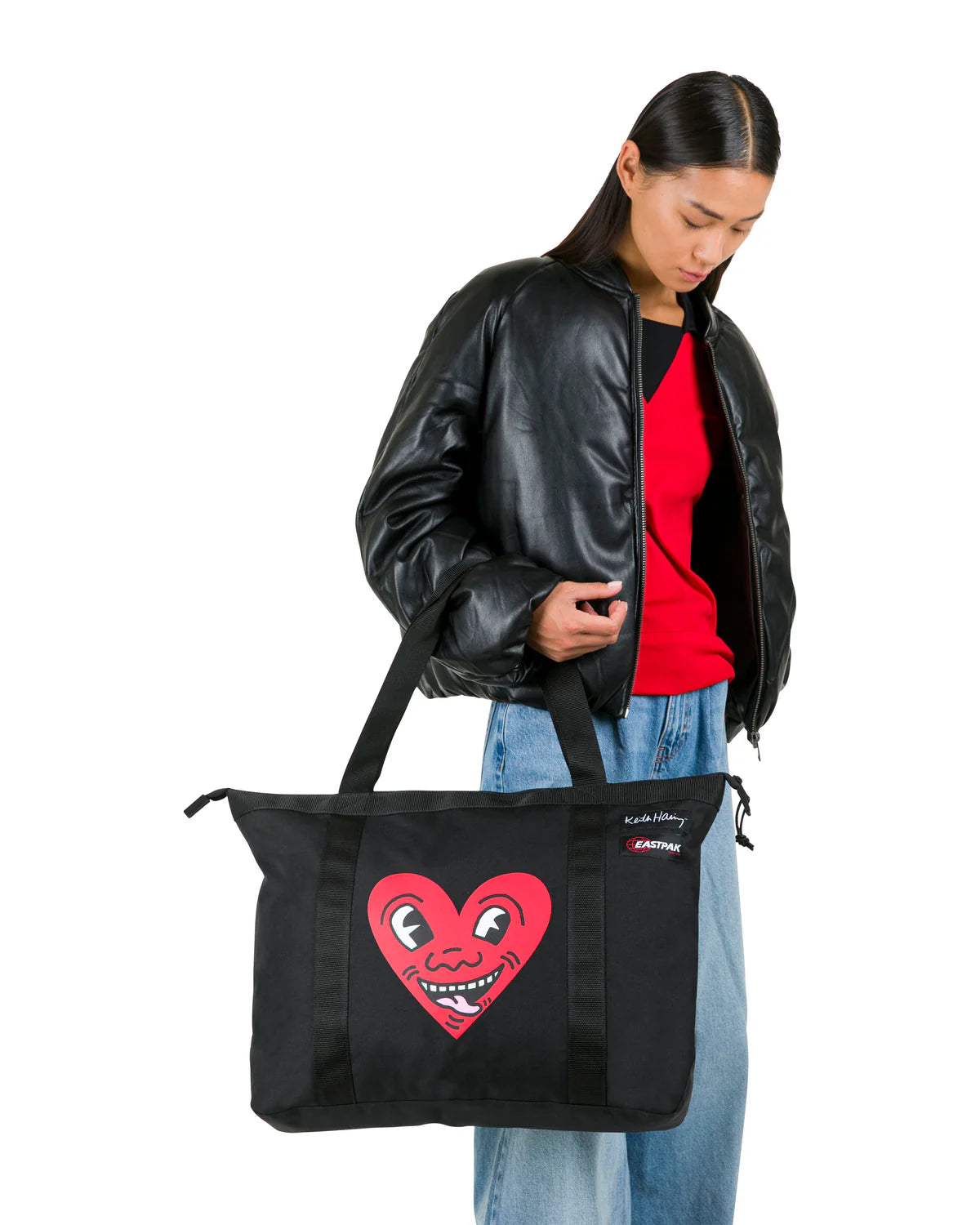 EASTPAK TRAVEL TOTE Keith Haring Hart Bevásárlótáska EK0A5BLS6Z61 - 5