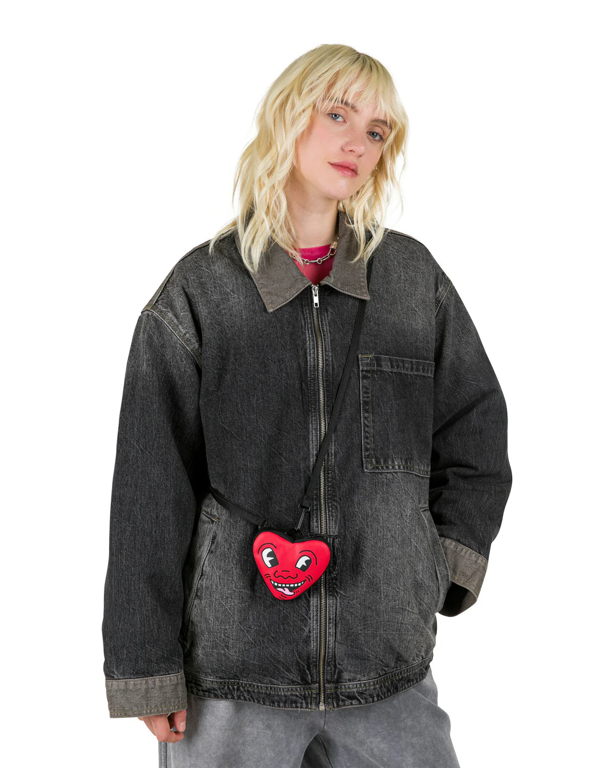 EASTPAK GROUPIE HEART Keith Haring Heart Oldaltáska EK0A5BN76Z61 - 1