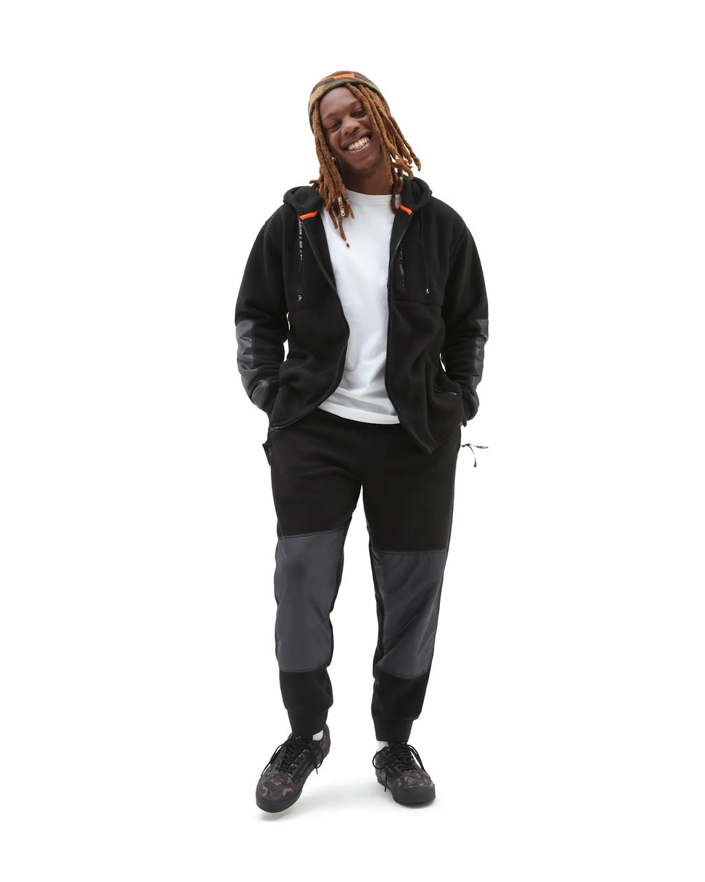 VANS RAEBURN RELAXED FLEECE Black Nadrág VN0000H6BLK1 - 2