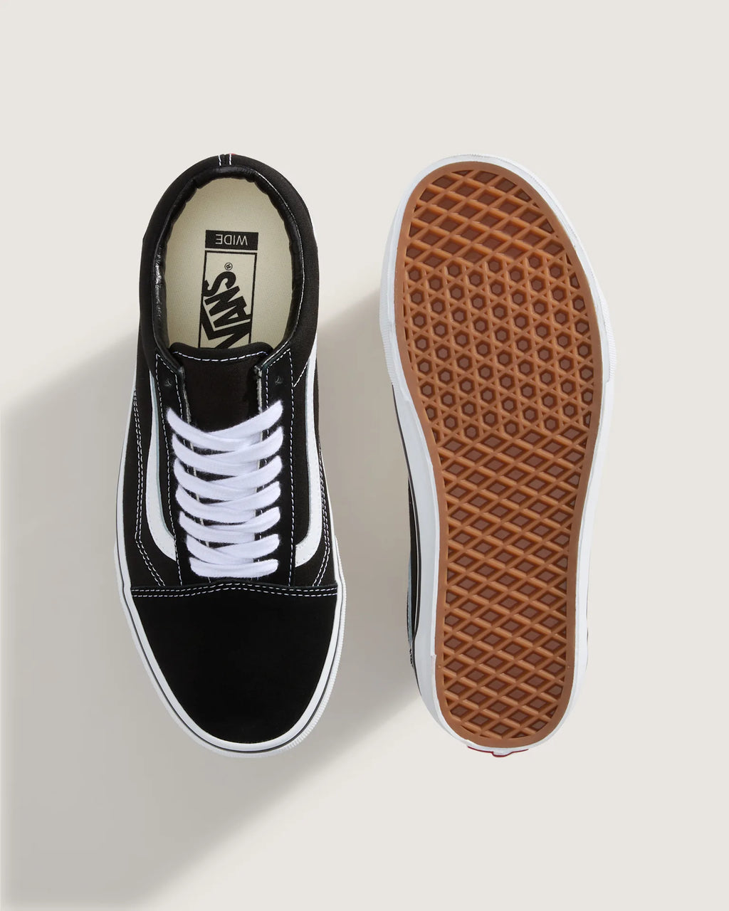 VANS Old Skool Wide BLACK/TRUE WHITE Cipő VN0000T8BMX1 - 3