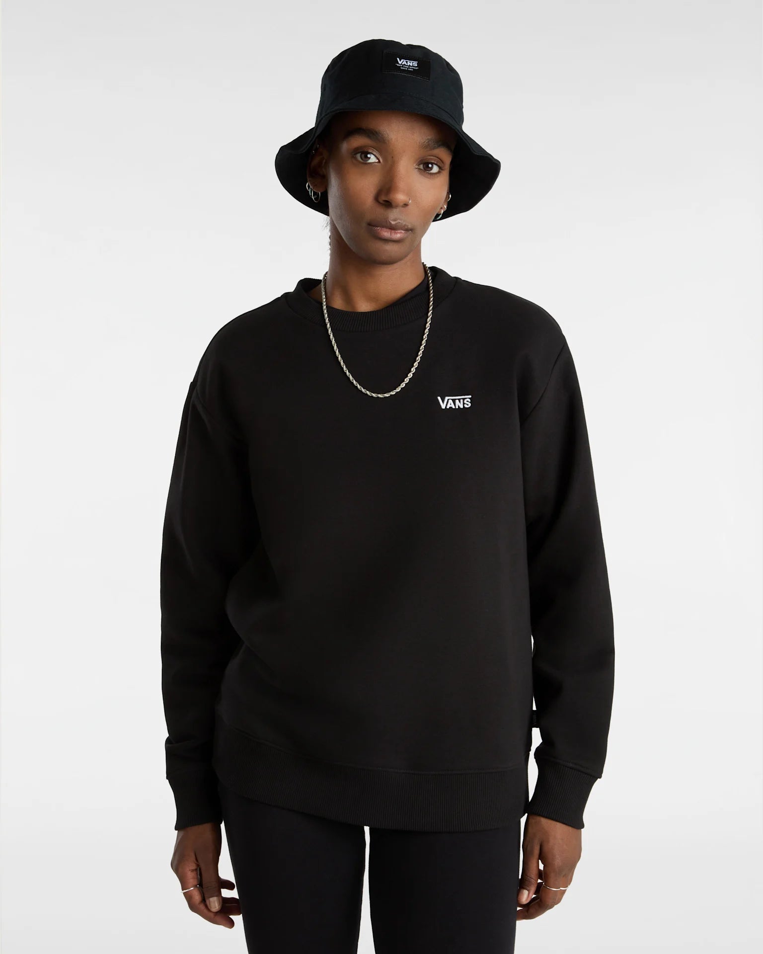 VANS FLYING V BFF CREW EMEA FLYV Black Pulóver VN00046XBLK1 - 3