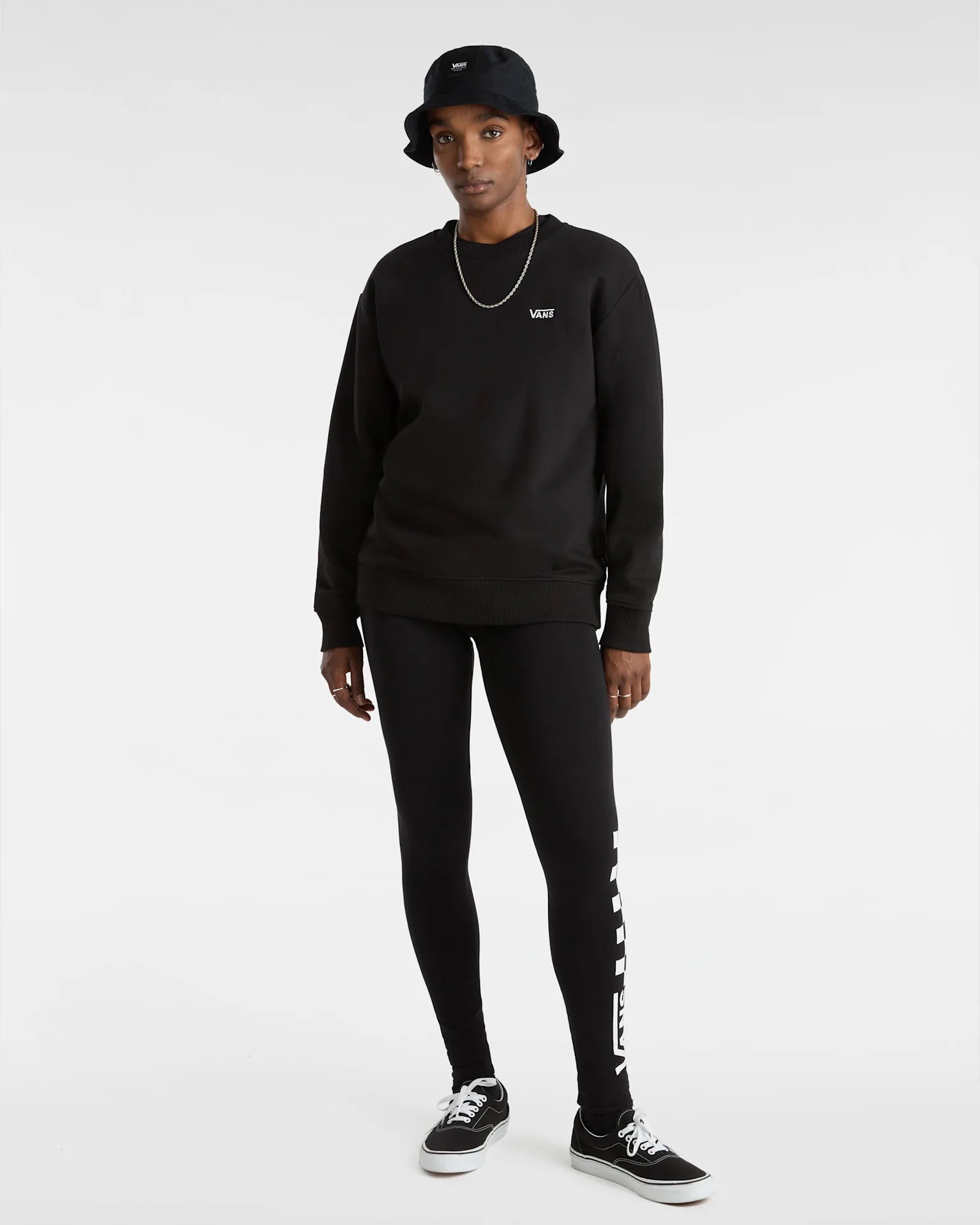 VANS FLYING V BFF CREW EMEA FLYV Black Pulóver VN00046XBLK1 - 6