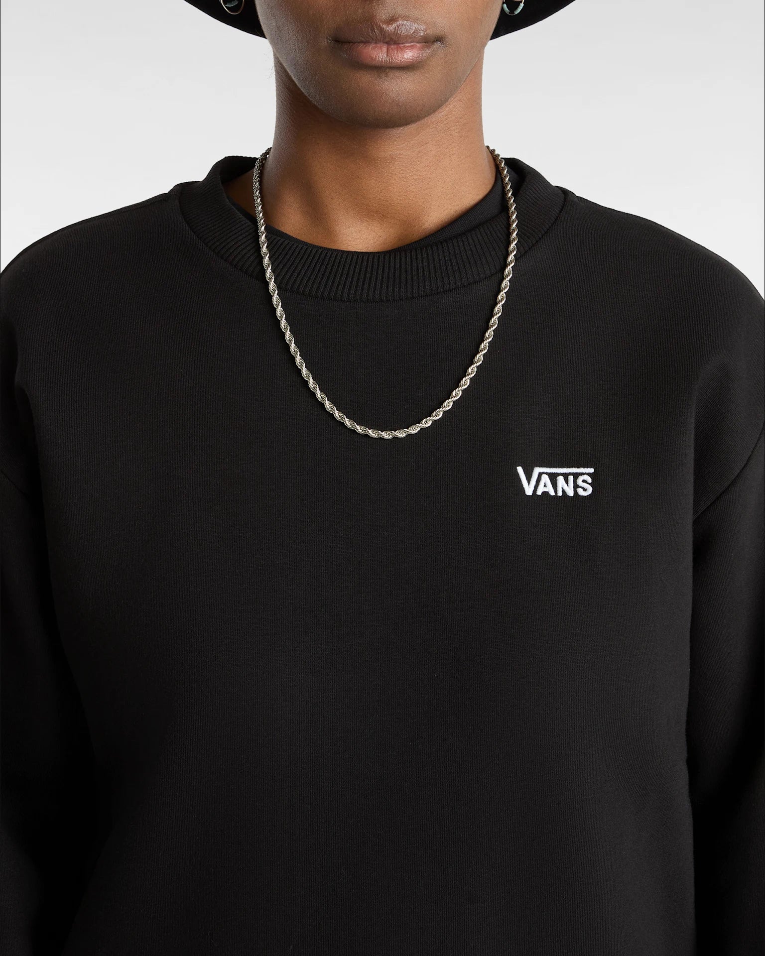 VANS FLYING V BFF CREW EMEA FLYV Black Pulóver VN00046XBLK1 - 7