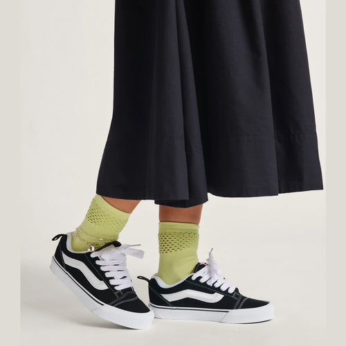 VANS Knu Skool BLACK/TRUE WHITE Cipő kép 2