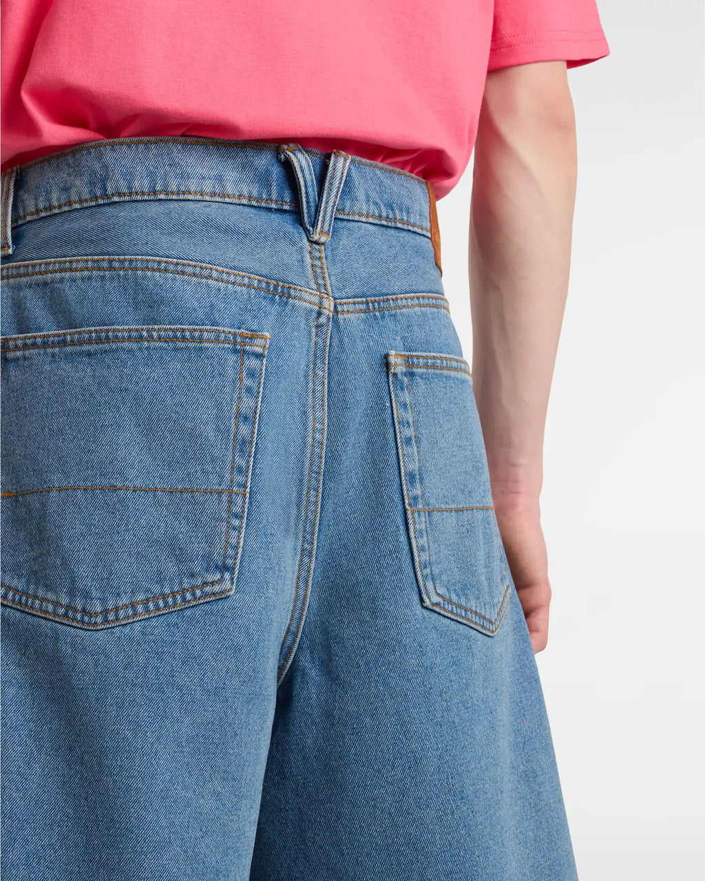 VANS CHECK-5 BAGGY DENIM SHORT STONEWASH/BLUE kép 7
