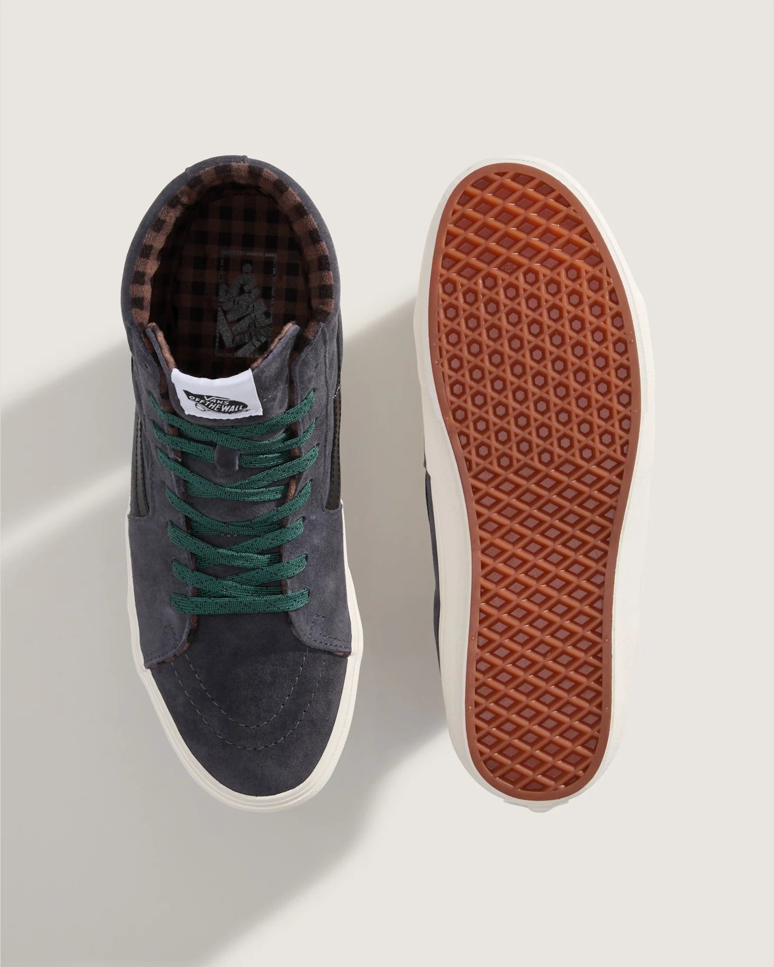 Vans SK8-Hi PIG SUEDE PLAID GRAY/BLACK Cipő VN000CMX2391 - 3