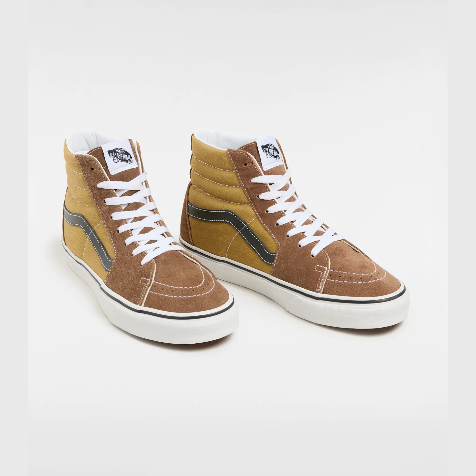 VANS SK8-Hi CANVAS/SUEDE POP BROWN/MULTI Cipő kép 2