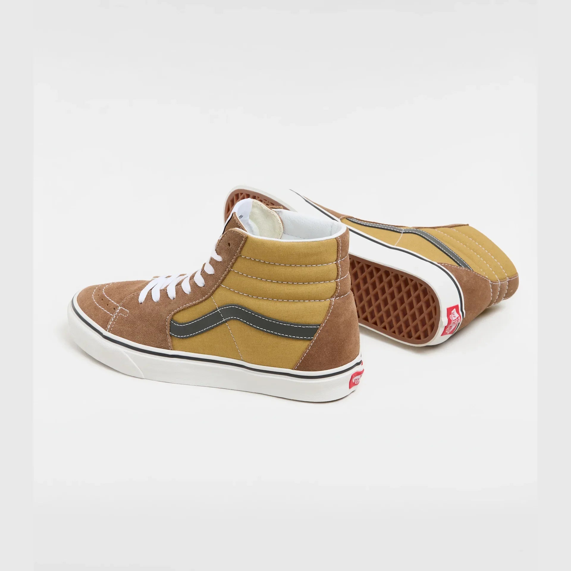 VANS SK8-Hi CANVAS/SUEDE POP BROWN/MULTI Cipő kép 3