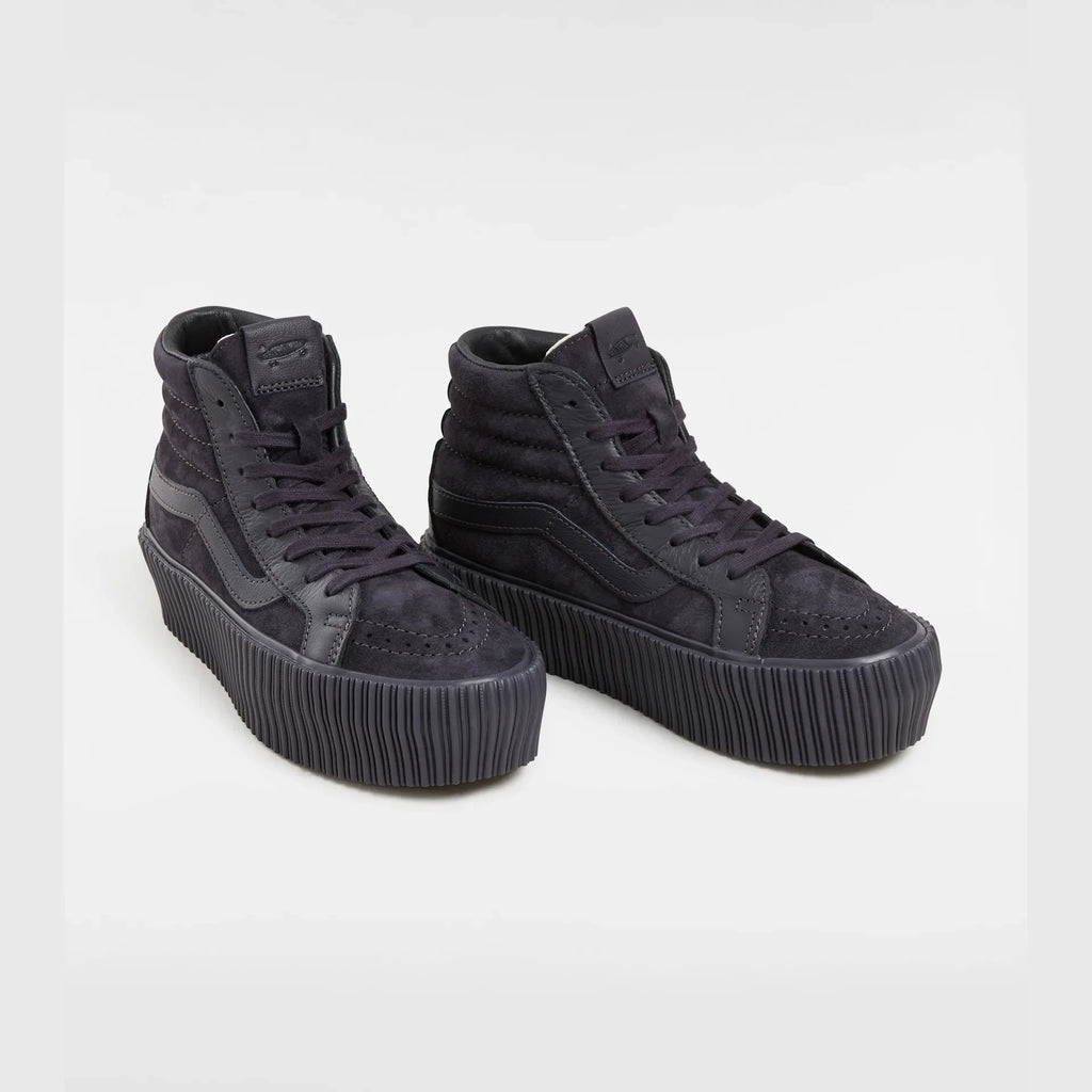 VANS Sk8-Hi Reissue 38 Platform LX SUEDE/LEATHER ONYX Cipő kép 2