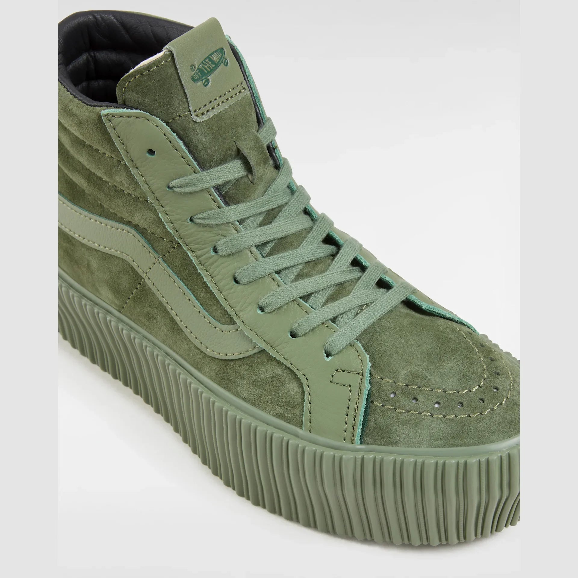 VANS Sk8-Hi Reissue 38 Platform LX SUEDE/LEATHER ARMY Cipő kép 4