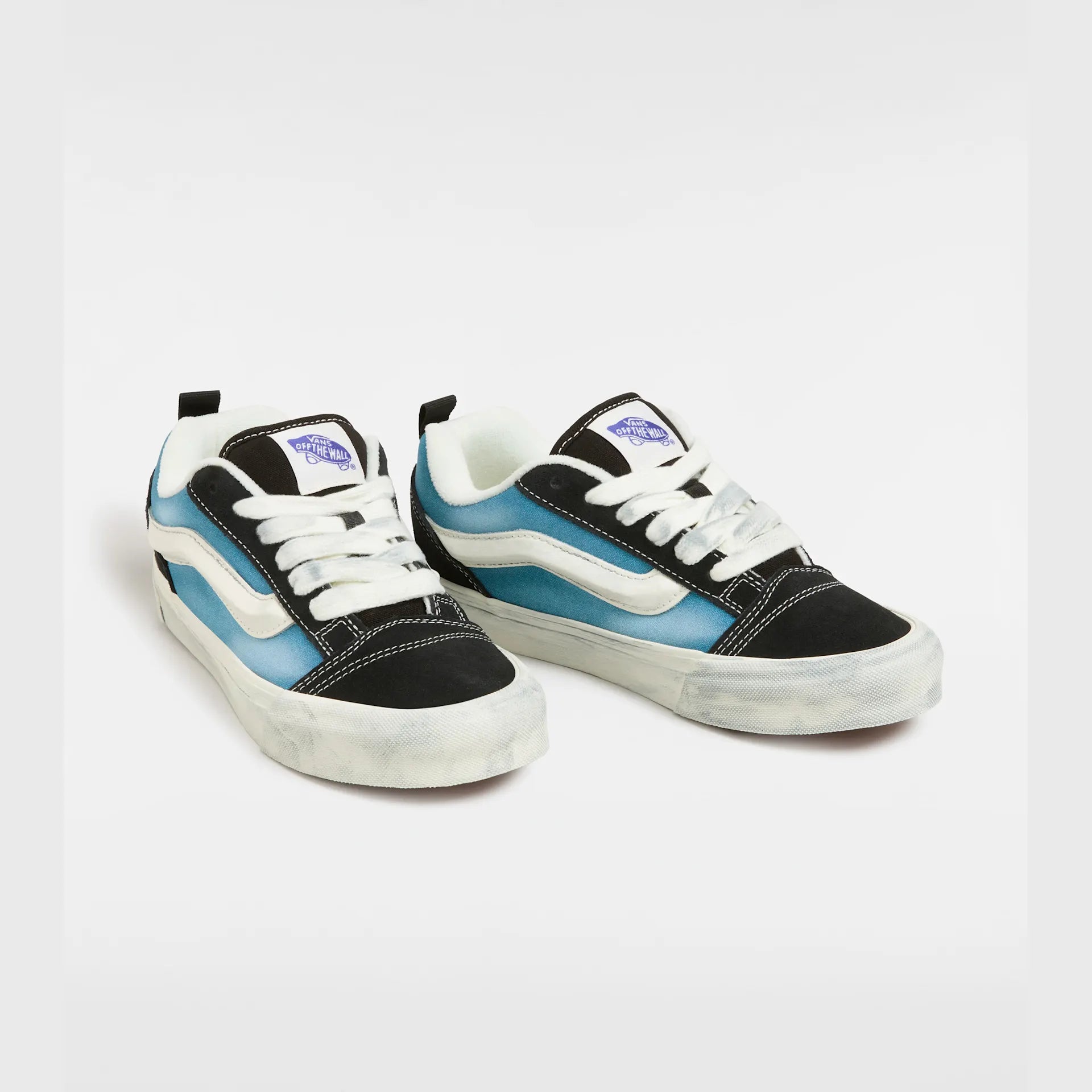 VANS Knu Skool WAVE WASHED BLUESTONE Cipő kép 2