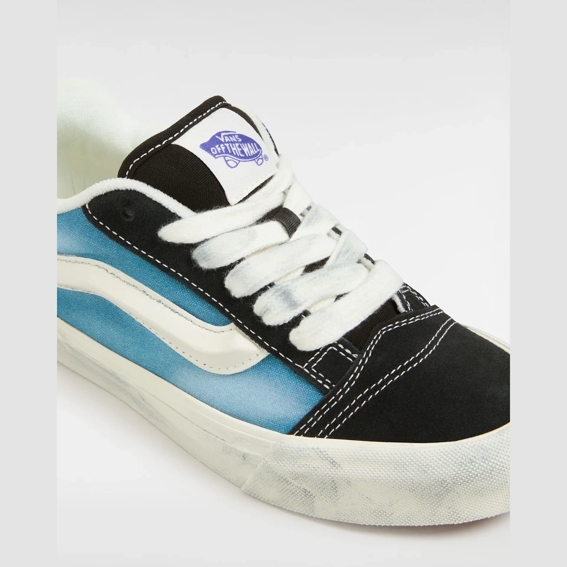 VANS Knu Skool WAVE WASHED BLUESTONE Cipő kép 4