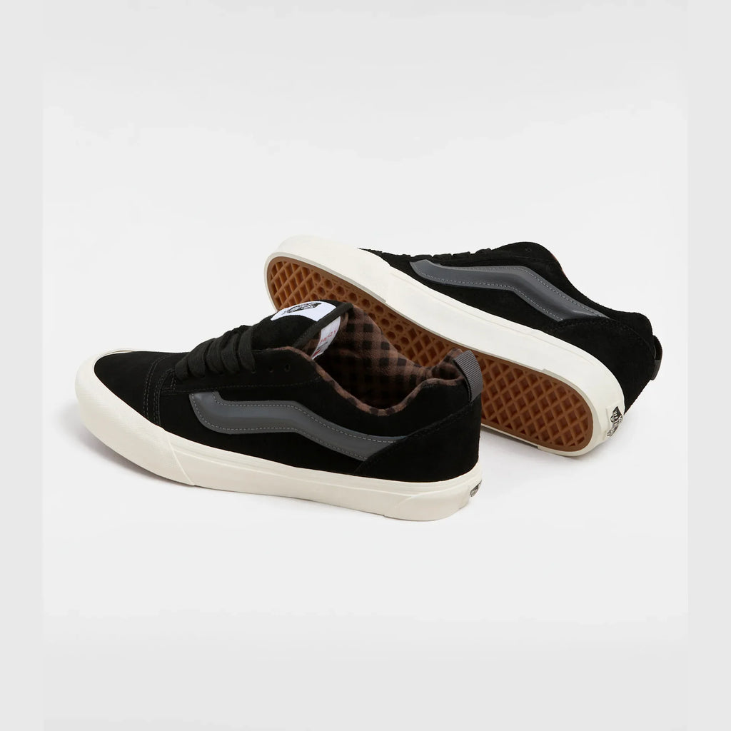 VANS Knu Skool PIG SUEDE PLAID GRAY/BLACK Cipő kép 3