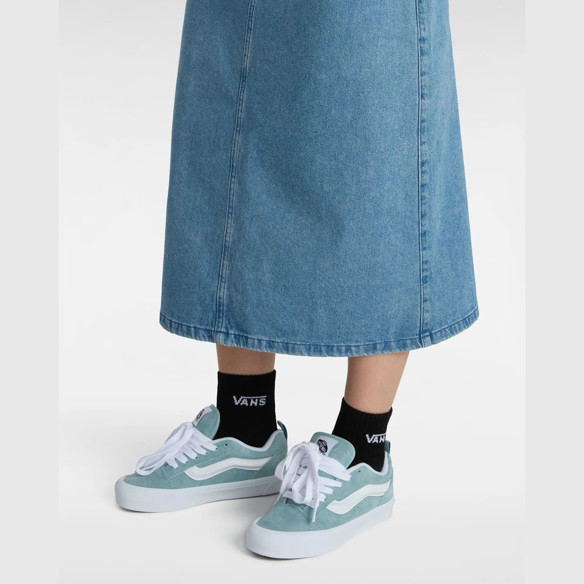 VANS Knu Skool PIG SUEDE GRAY MIST Cipő kép 5