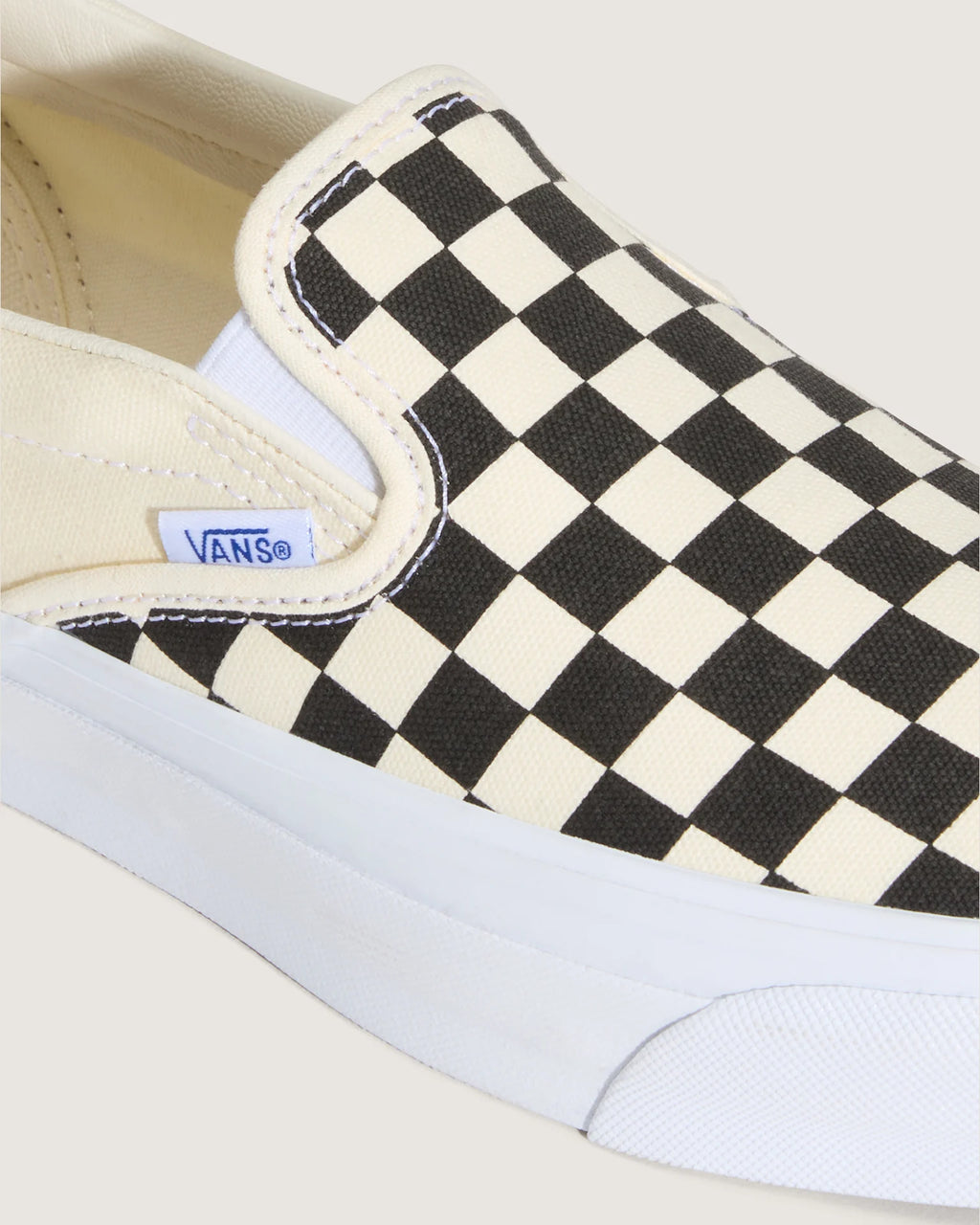VANS LX Slip-On Reissue 98 LX CHECKERBOARD Black/Off White Cipő VN000CSE2BO1 - 7