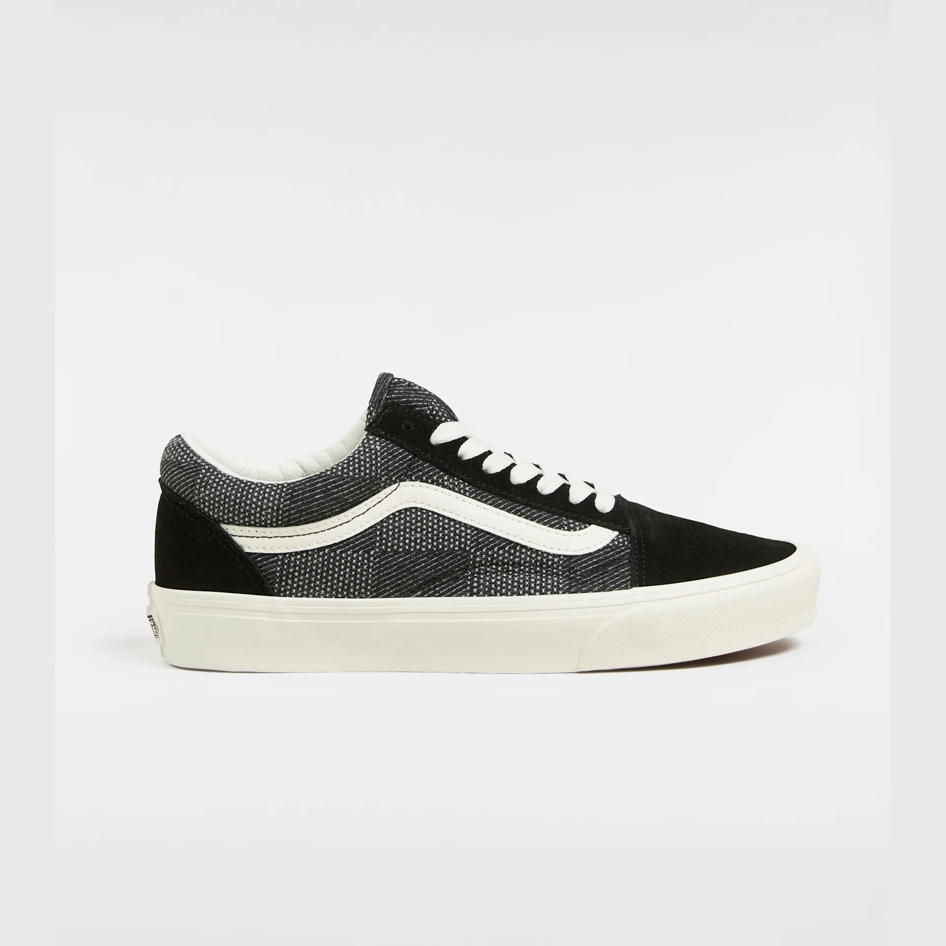 VANS Old Skool DENIM CHECK BLACK Cipő kép 1