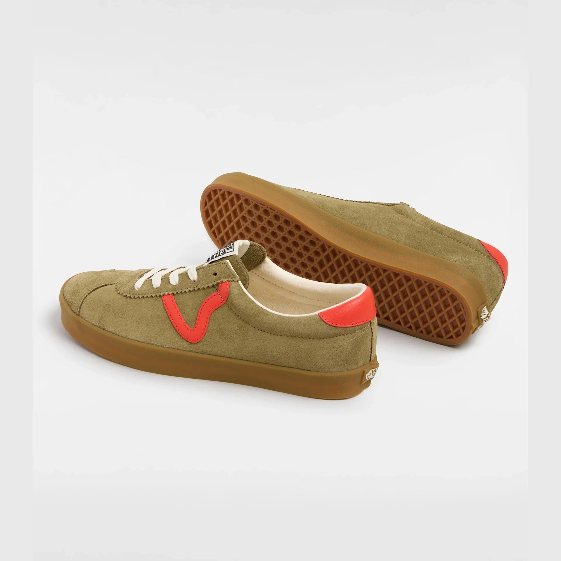 VANS Sport Low GUM POP OLIVE/RED Cipő kép 3