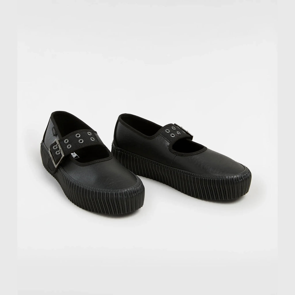 VANS Mary Jane Creeper Grunge Core BLACK LEATHER kép 2