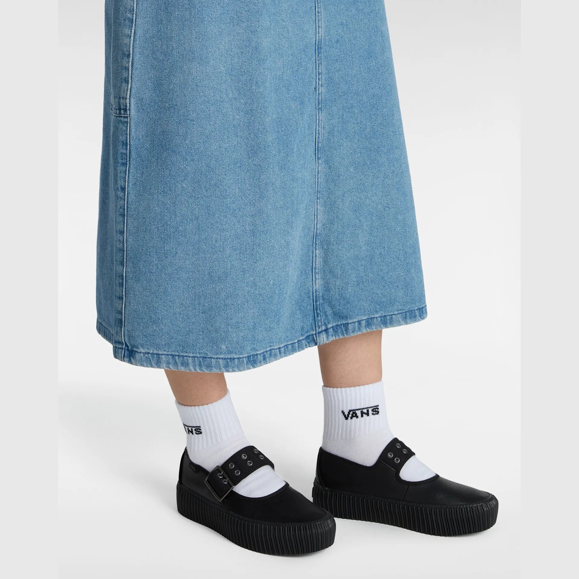 VANS Mary Jane Creeper Grunge Core BLACK LEATHER kép 5
