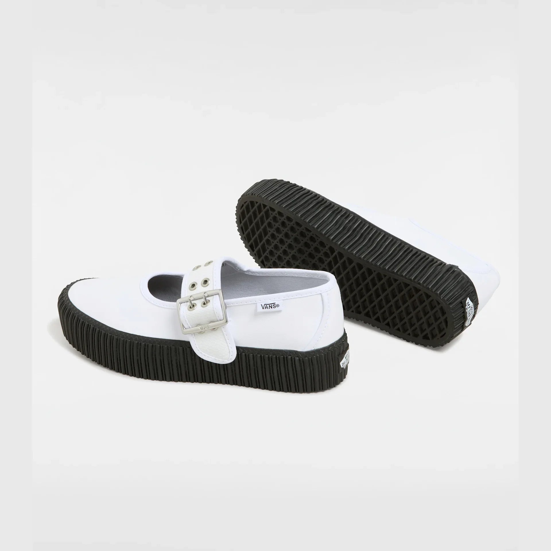 VANS Mary Jane Creeper Grunge Ballet WHITE/BLACK kép 3