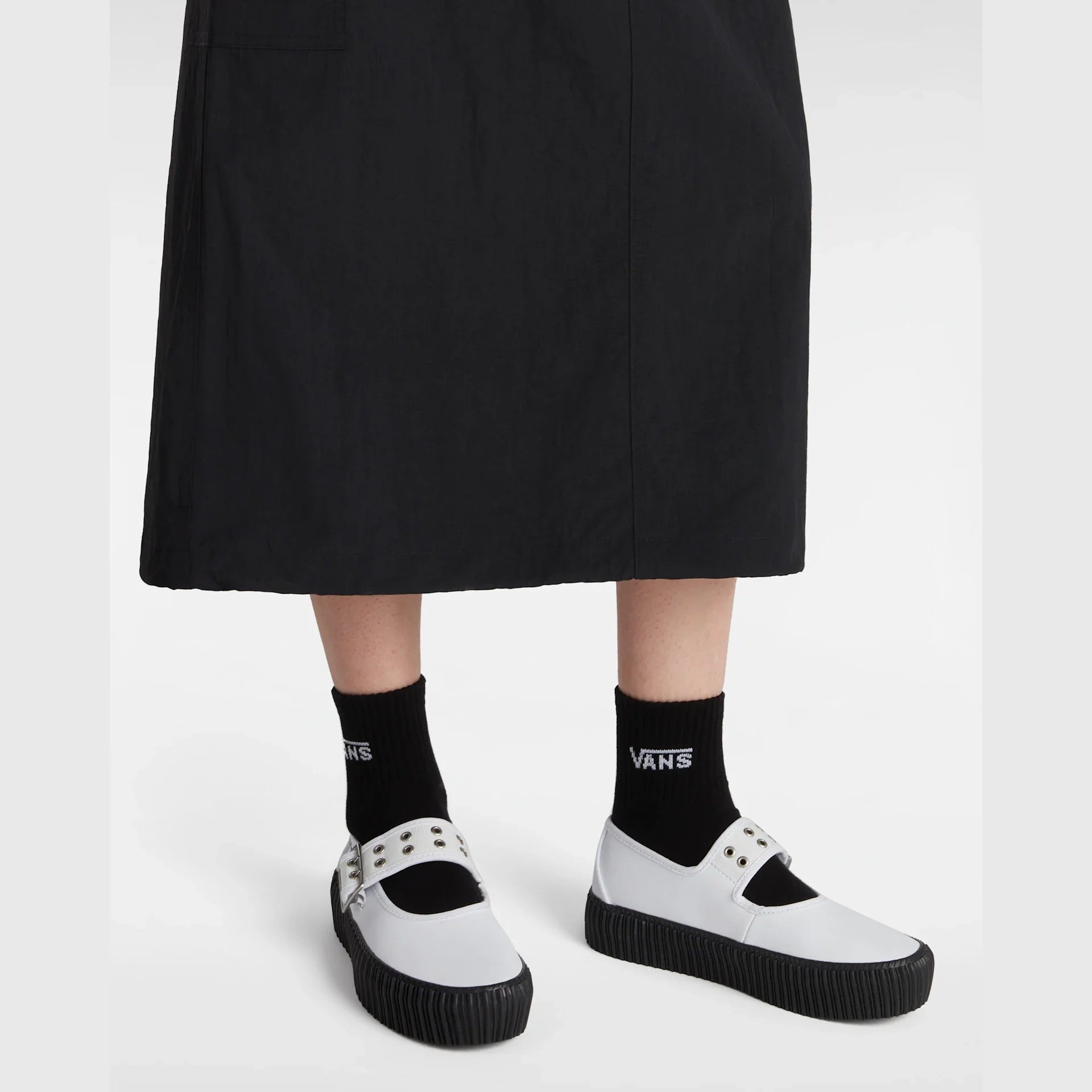 VANS Mary Jane Creeper Grunge Ballet WHITE/BLACK kép 5